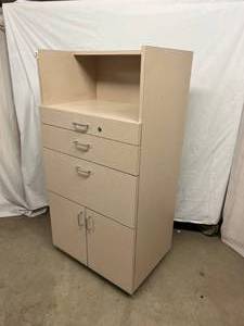 lot 40 image: 3-Drawer Storage Cabinet 2 Door Storage Cabinet