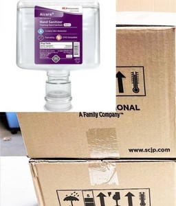 lot 65 image: MSRP $300  2 Cases DebMed Alcare Extra Foaming Hand Sanitizer 1 Liter Dispenser Refill Bottles 6Case - With Moisturizers Highly effective sanitizer for patient care rooms, food handling, office & EVS. Dispenser Sold Online For $3.00 Each
