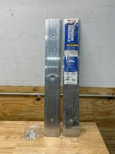 lot 112 image: Lot of 2-  5 x 3 Aluminum Thresholds