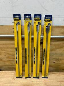 lot 39 image: IRWIN Lot of 4- SPEEDBOR Spade Bits (16)
