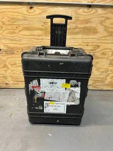 lot 49 image: Heavy Duty Plastic Road Case on Wheels