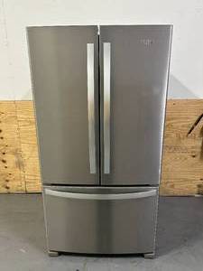lot 2 image: WHIRLPOOL 25.2 cu. ft. French Door Refrigerator in Fingerprint Resistant Stainless Steel with Internal Water Dispenser