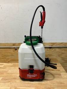 lot 7 image: MILWAUKEE M18 18-Volt 4 Gal. Lithium-Ion Cordless Switch Tank Backpack Pesticide Sprayer (Tool-Only)