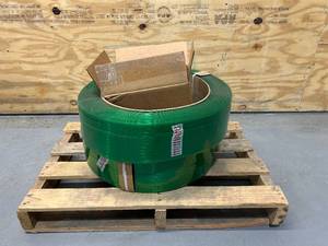 lot 57 image: 2 Rolls of Banding Material with a Box of Reusable Clips