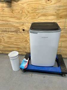 lot 119 image: FRIGIDAIRE FHPC102AC1 Portable Room Air Conditioner, 6500 BTU with Multi-Speed Fan, Dehumidifier Mode, Built-in Air Ionizer, Easy-to-Clean Washable Filter, in White