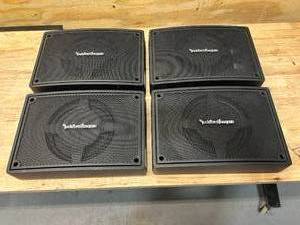 lot 136 image: Rockford Fosgate Lot of 4- PS-8 Punch Series powered 8 subwoofers
