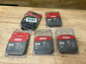 lot 144 image: Lot of 14 and 16 Chainsaw Chains