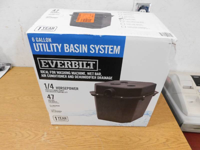 lot 78 image: Everbilt  14 HP Pre-Plumbed Sink Tray System Sump Pump