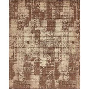 lot 67 image: Unique Loom Autumn Plymouth Brown 8 0 x 10 0 Area Rug