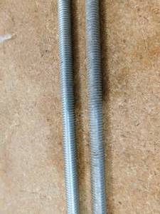 lot 79 image: (2) 38 x 72 Threaded Rod