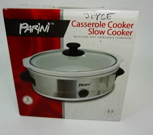 lot 1 image: Parini Casserole Cooker Slow Cooker
