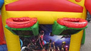 lot 1 image: Moonwalk Junior Sports Games Inflatable With Accessories