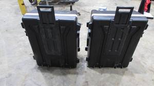 lot 20 image: (2) Hard Plastic Storage Bins
