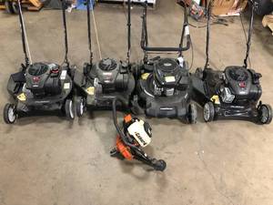 lot 1 image: Lot of Lawn Mowers and Power Tool For Parts or repair Customer Returns See Pictures