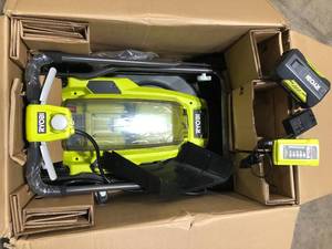 lot 5 image: Ryobi 18 inch Cordless Lawn Mower  Battery and Charger Included Customer Returns See Pictures