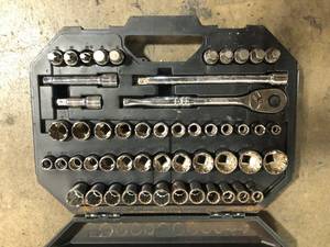 lot 52 image: Husky  12 in. Drive Mechanics Tool Set (52-Piece) Customer Returns See Pictures