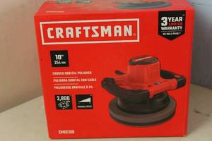 lot 20 image: NEW - CRAFTSMAN 10-in Variable Speed Corded Polisher 885911602501 MSRP $64.98