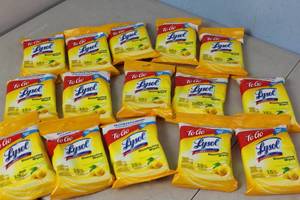 lot 91 image: NEW - 15 Travel Size Lysol Packs