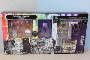 lot 103 image: NEW - Shadow High Fashion Jewelry Studio 25 Piece Of Jewelry With Metallic Tattoo NEW
