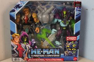 lot 104 image: NEW - He Man and the Masters of the Universe Battle for Eternia 2 Pack Action Figures