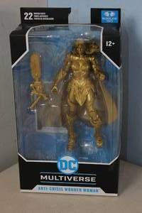 lot 105 image: NEW - McFarlane DC Multiverse Anti-Crisis Wonder Woman Gold Death Metal