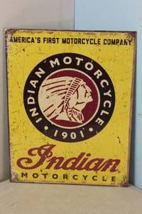 lot 114 image: NEW - Metal Sign Wall Art 16 x 12 Factory Sealed