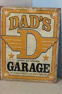 lot 115 image: NEW - Metal Sign Wall Art 16 x 12 Factory Sealed