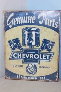 lot 116 image: NEW - Metal Sign Wall Art 16 x 12 Factory Sealed