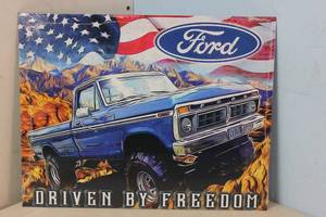 lot 121 image: NEW - Metal Sign Wall Art 16 x 12 Factory Sealed