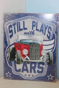 lot 122 image: NEW - Metal Sign Wall Art 16 x 12 Factory Sealed