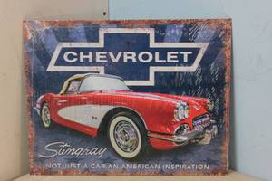 lot 123 image: NEW - Metal Sign Wall Art 16 x 12 Factory Sealed