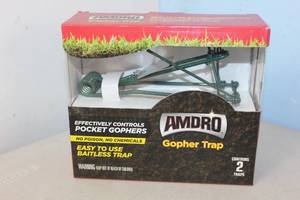 lot 40 image: NEW - Amdro Bait Free, Mole and Gopher Trap, 2 Pack 813576008628 MSRP $18.99