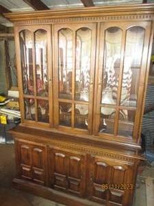 lot 45 image: Glass front hutch