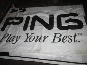 lot 152 image: Ping Banner with Gromets and Tie-Do...
