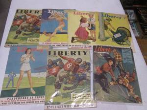 lot 501 image: Vintage 1940s Liberty Magazines...