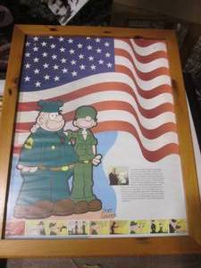 lot 538 image: Framed Beetle Bailey Poster 21 x 26...