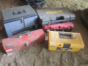 lot 144 image: Assorted Tool Boxes - Empty...