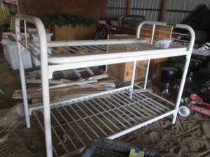 lot 150 image: Metal Bunk Bed Frame with Sides for...