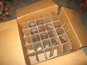 lot 236 image: Box of Bud Light beer glasses