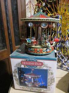 lot 239 image: Holiday Fair Musical Carousel