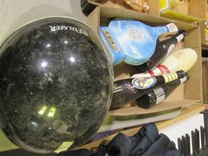lot 385 image: Fulmer helmet and vintage liquor an...