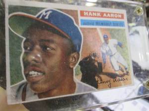 lot 24 image: Hank Aaron trading card