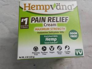 lot 34 image: Hempvana Pain Relief Cream 4 oz...
