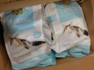 lot 87 image: 4 - 8 lb. Bags Crystal Cat Litter...