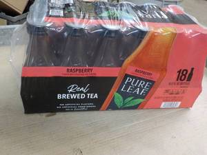 lot 91 image: 18 Pack Pure Leaf Real Raspberry Br...