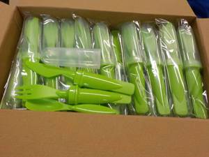 lot 120 image: Case of 50 Plastic Cutlery Sets...