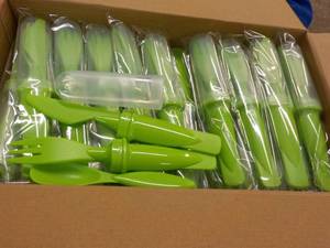 lot 121 image: Case of 50 Plastic Cutlery Sets...
