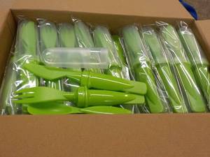 lot 124 image: Case of 50 Plastic Cutlery Sets...