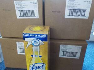 lot 128 image: 4 - 32 ct Boxes Lysol Smart Cleaner...