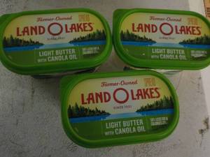 lot 222 image: 3 Frozen 24 oz Tubs Land O Lakes Li...